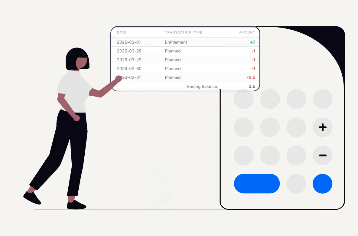 Automated employee leave balance tracking dashboard
