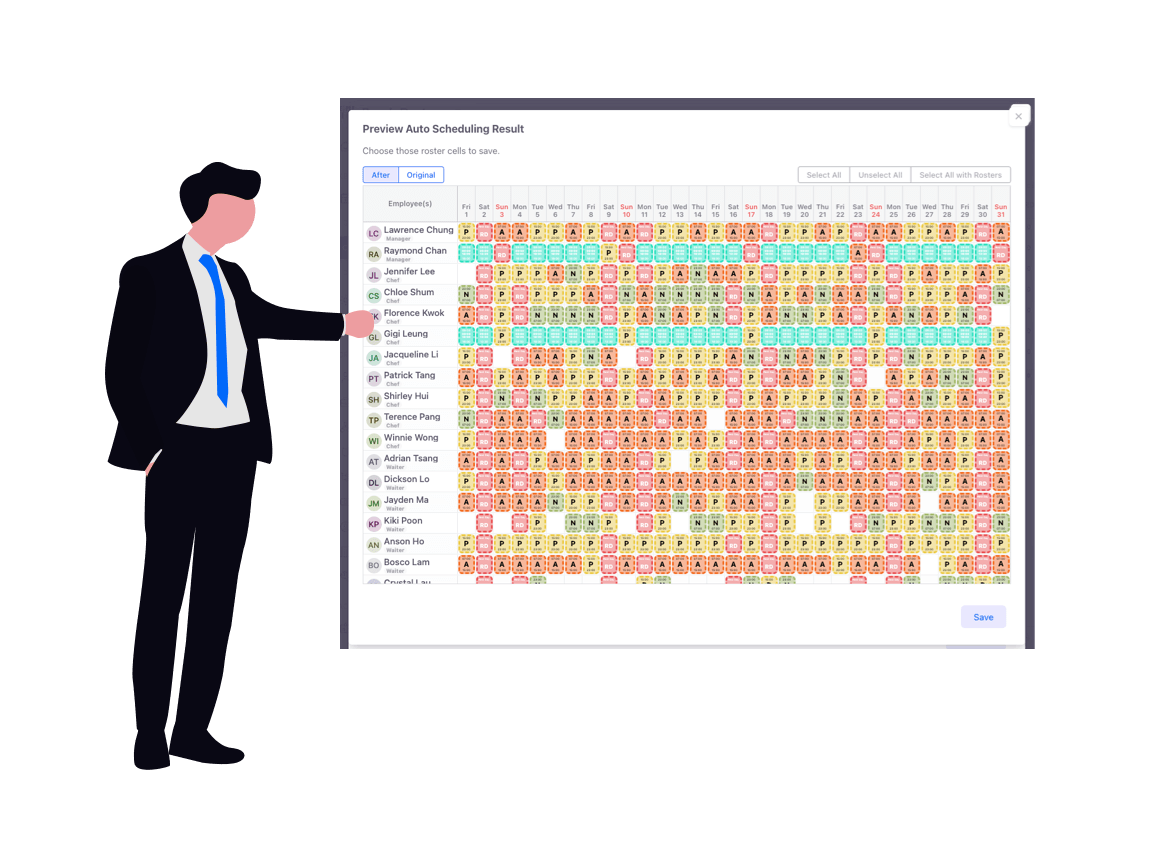 AI Scheduling / AI Roster