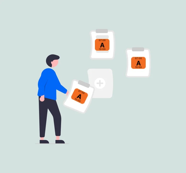 Automated staff roster planner rolling over schedule layouts with AI auto scheduling tools